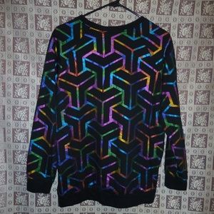 HOLO rainbow metallic sweater by Freeze brand